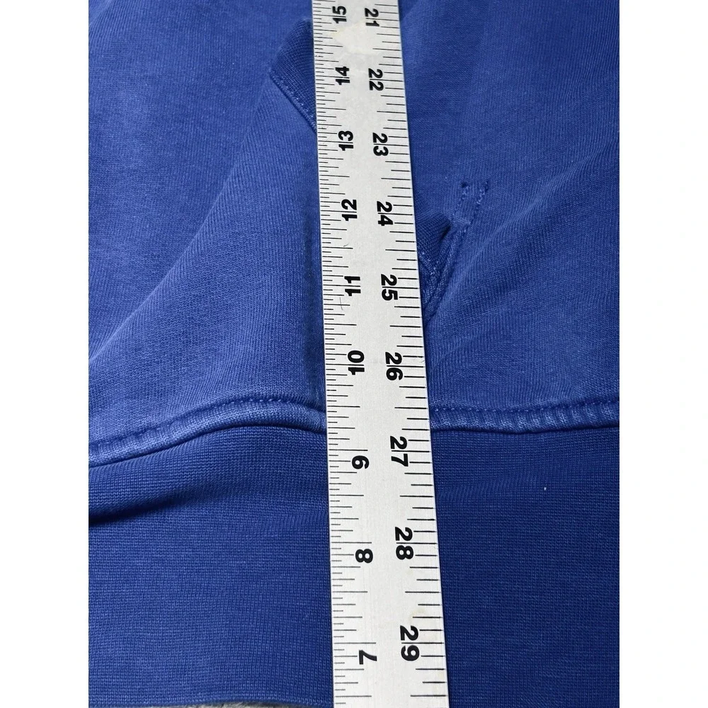 Polo Ralph Lauren Big Pony Hoodie Men's 3XLB Royal Blue 3 On Sleeve Fleece VTG